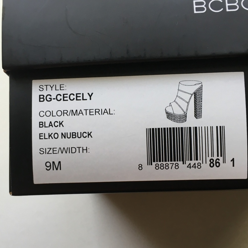 NWT BCBGENERATION CECELY PLATFORM SANDALS - Picture 6 of 7